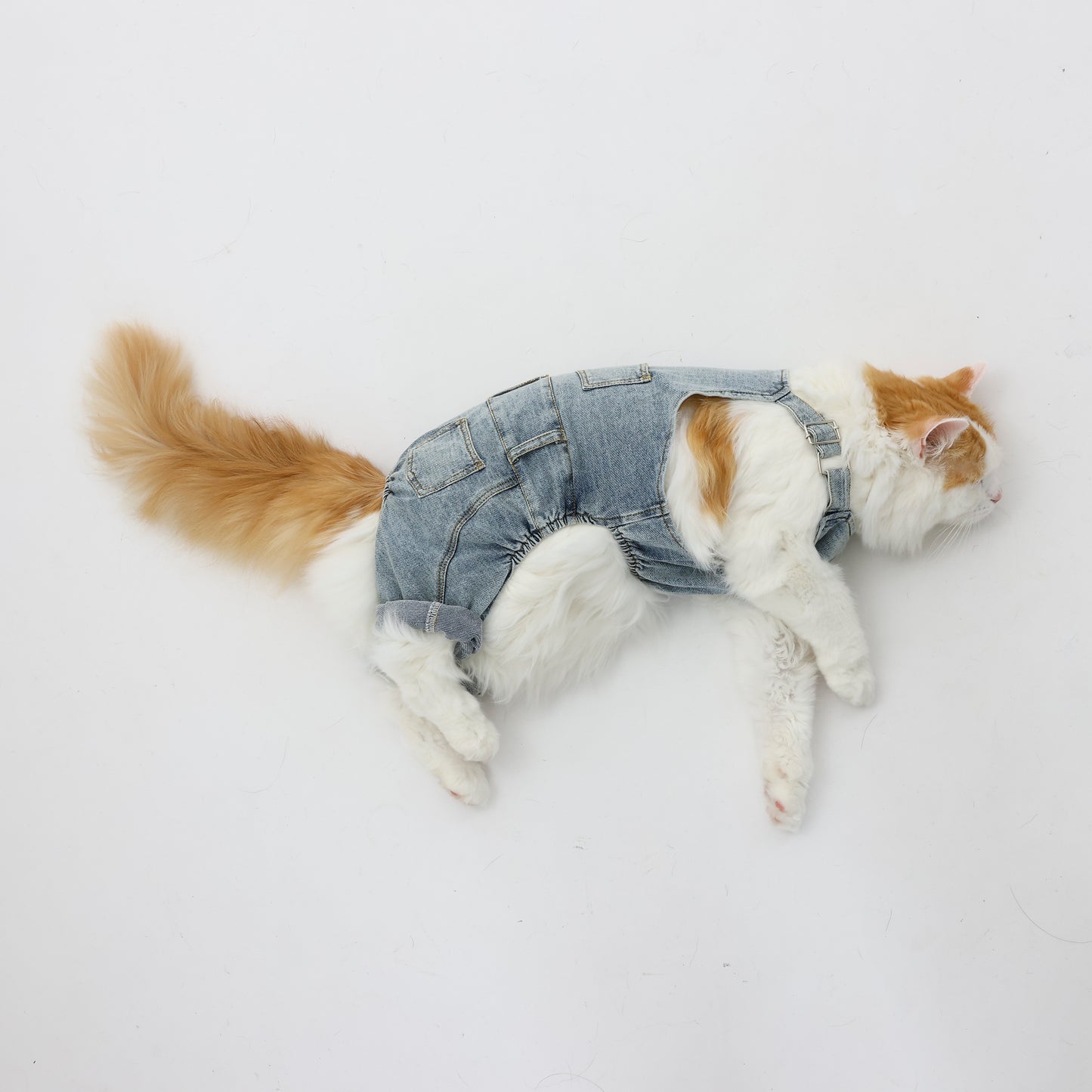 プレミアムスキンケア デニムオーバーオール for pets