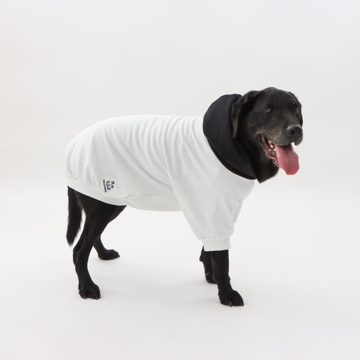 MOLUYUKA バイカラーパーカー for pets