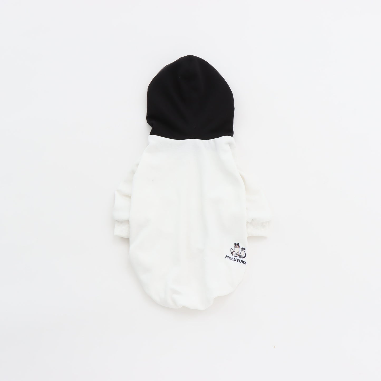 MOLUYUKA バイカラーパーカー for pets