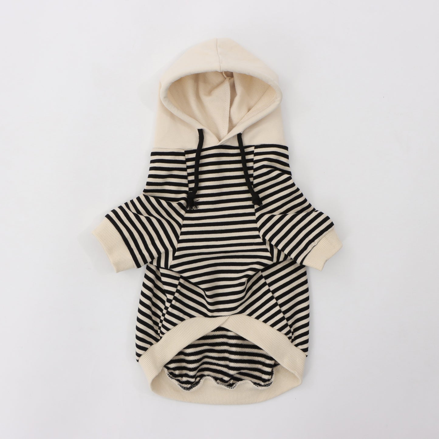 Striped hoodie for pets