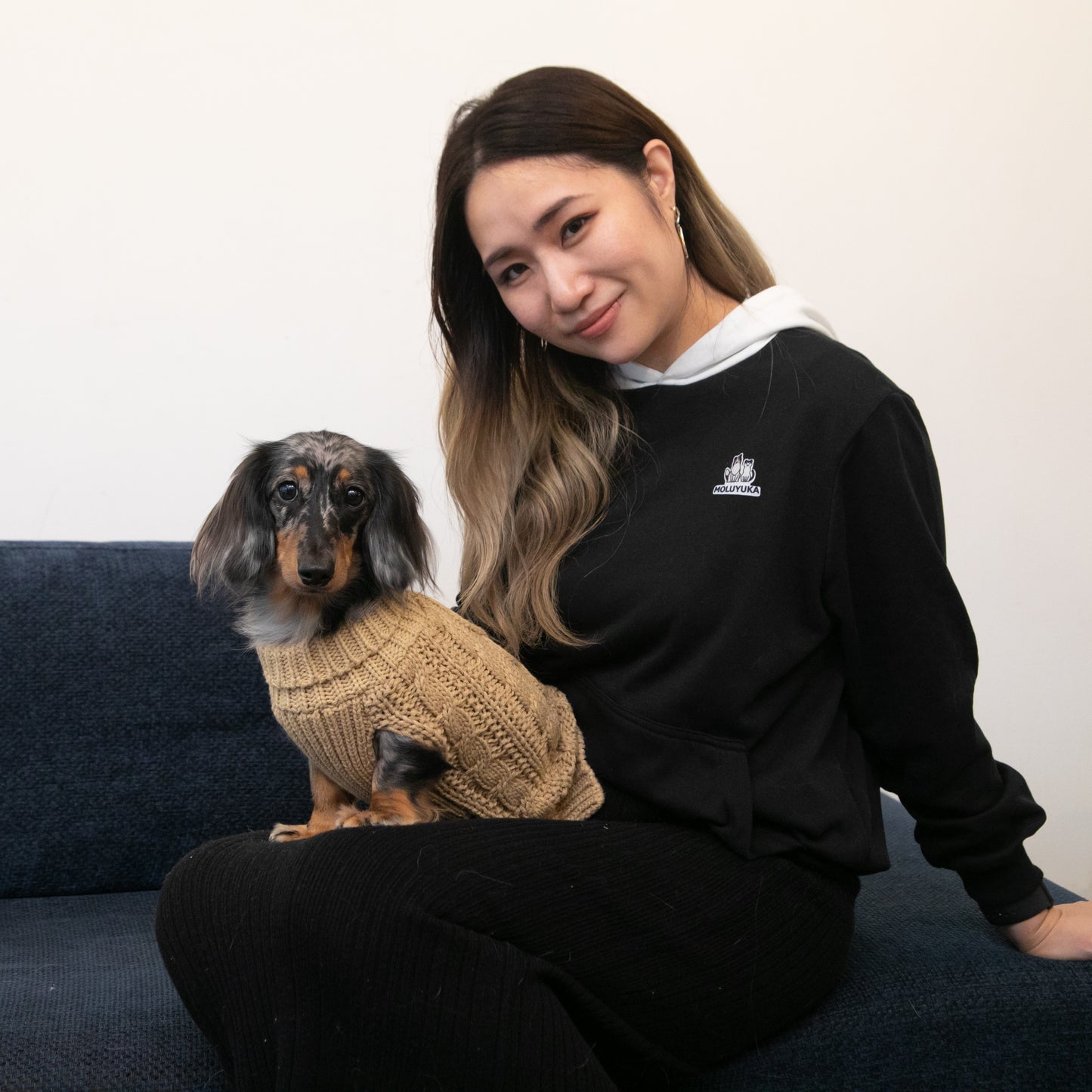 Knitted sweaters for pets